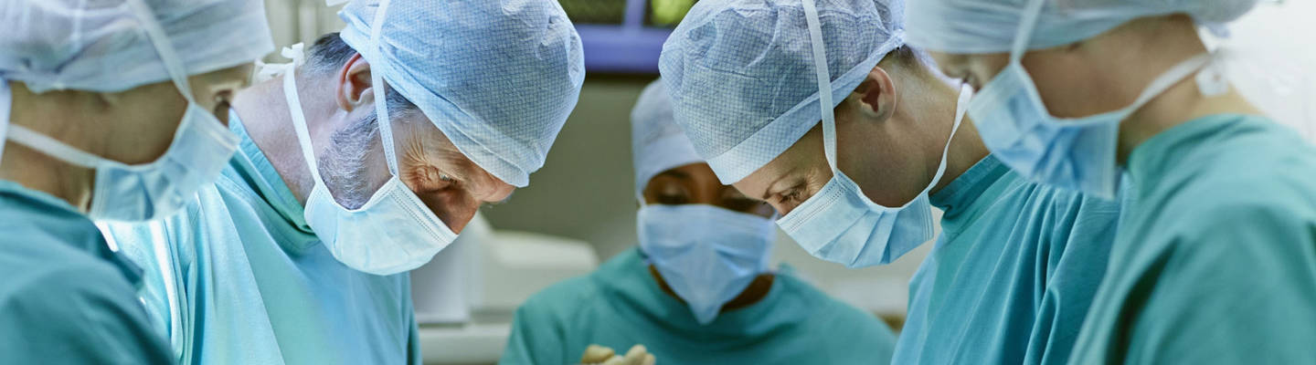 Surgical team during surgery